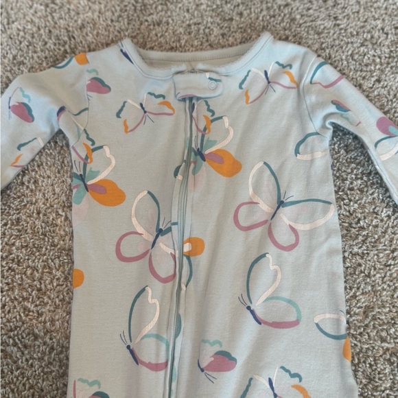 Carter’s Toddler Girls’ Footed Sleeper Pajamas – Butterfly Print Size 3T - Picture 3 of 8